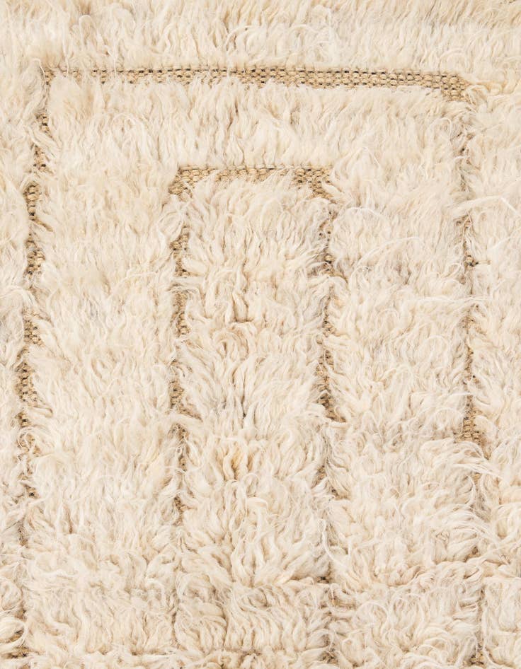 Detail image of 5' 4 x 6' 8  Hand Knotted Moroccan Wool Rug