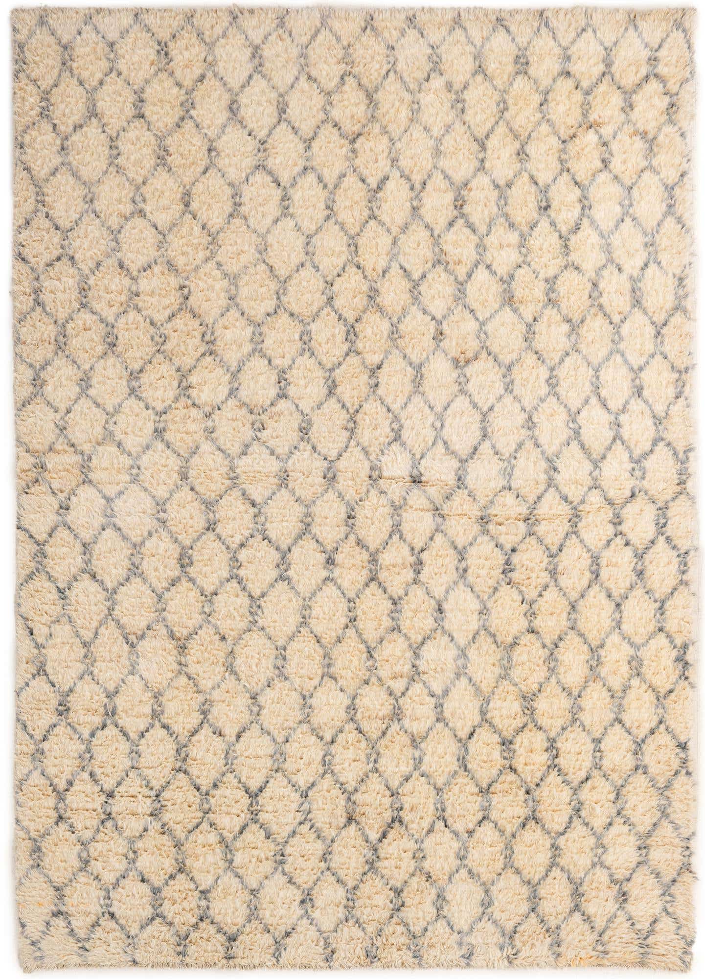 5' 3 x 7' 6 Hand Knotted Moroccan Wool Rug