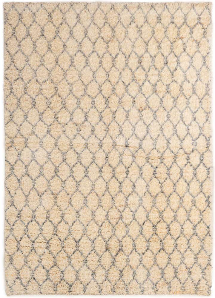 5' 3 x 7' 6 Hand Knotted Moroccan Wool Rug