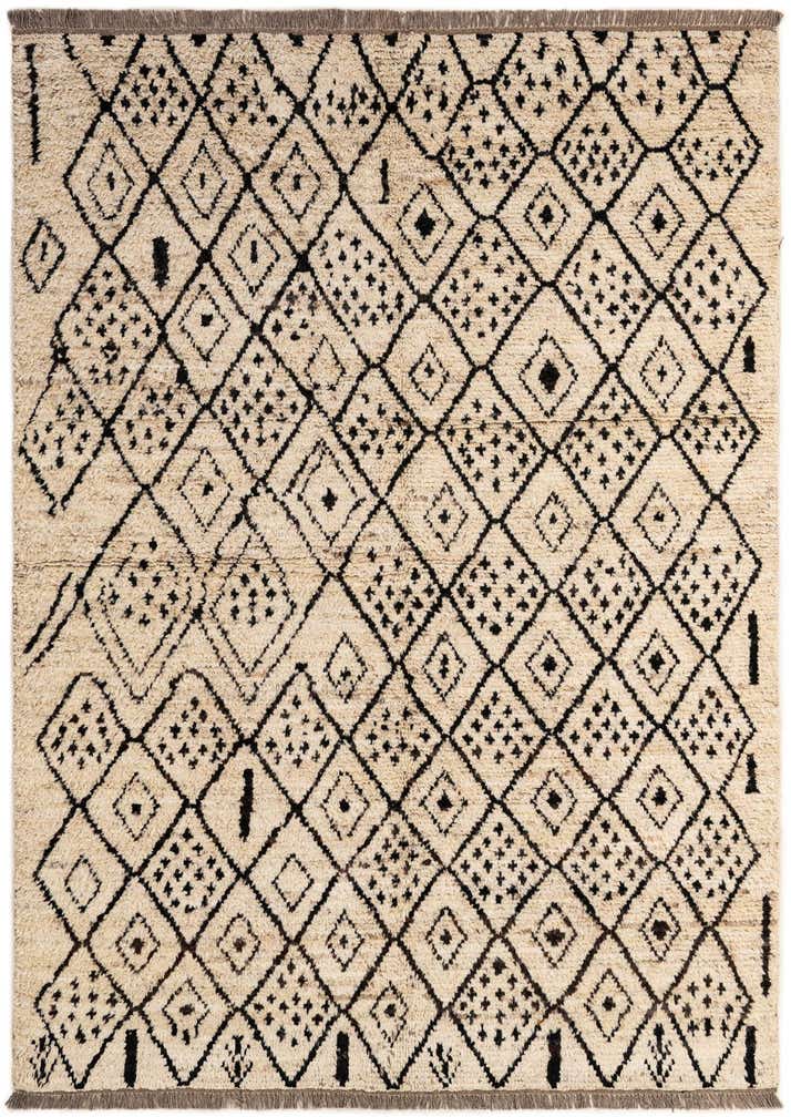 5' 6 x 7' 4 Hand Knotted Moroccan Wool Rug