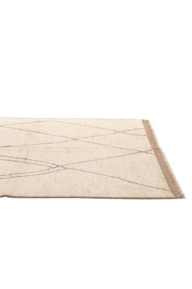 Detail image of 5' 8 x 8' Hand Knotted Moroccan Wool Rug