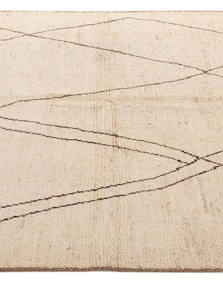 Detail image of 5' 8 x 8'  Hand Knotted Moroccan Wool Rug