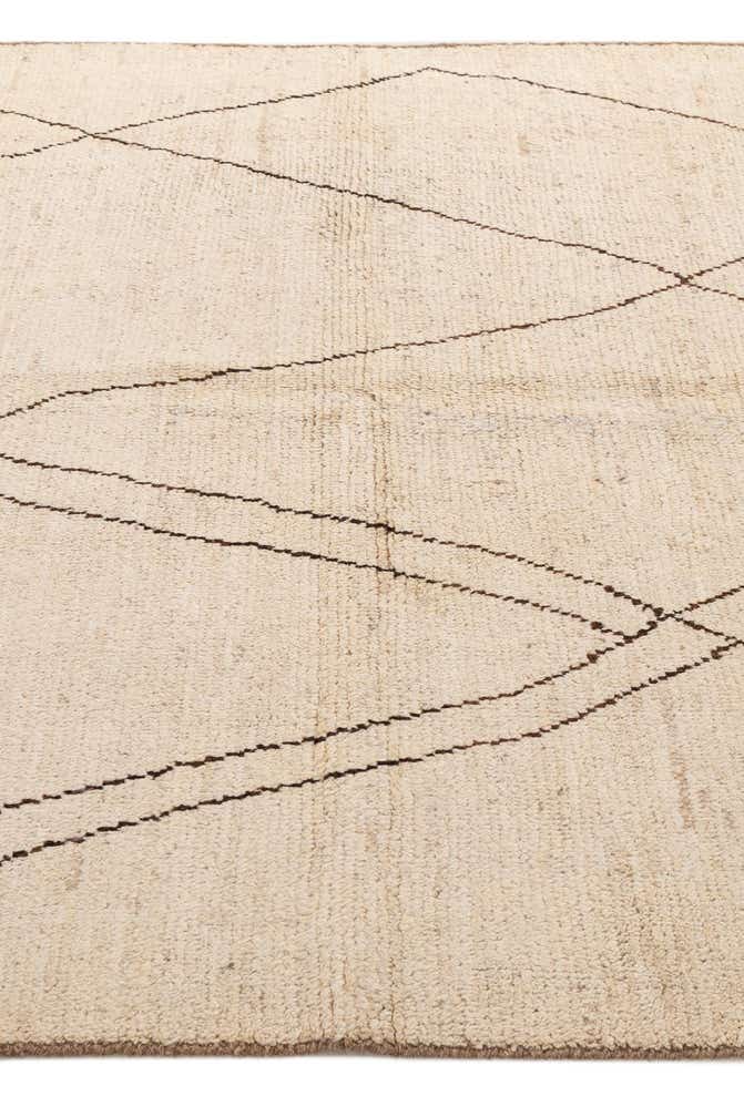 5' 8 x 8' Hand Knotted Moroccan Wool Rug