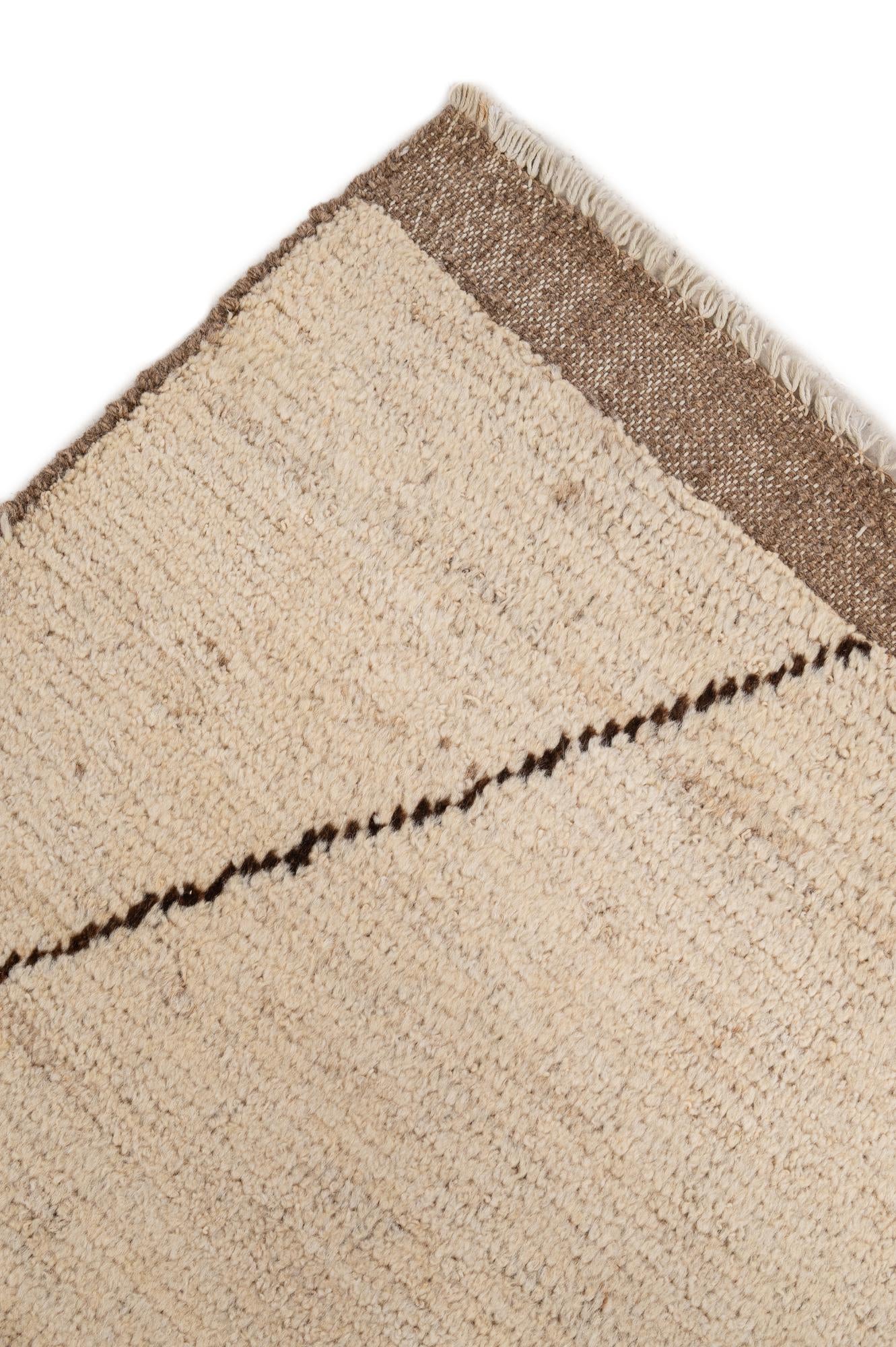 5' 8 x 8' Hand Knotted Moroccan Wool Rug