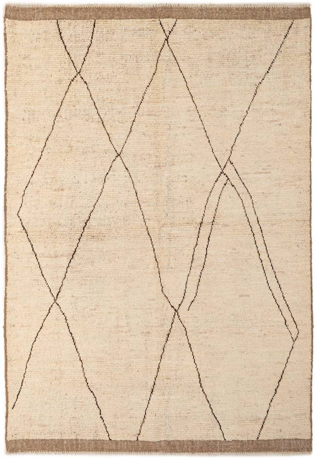 Detail image of 5' 8 x 8' Hand Knotted Moroccan Wool Rug