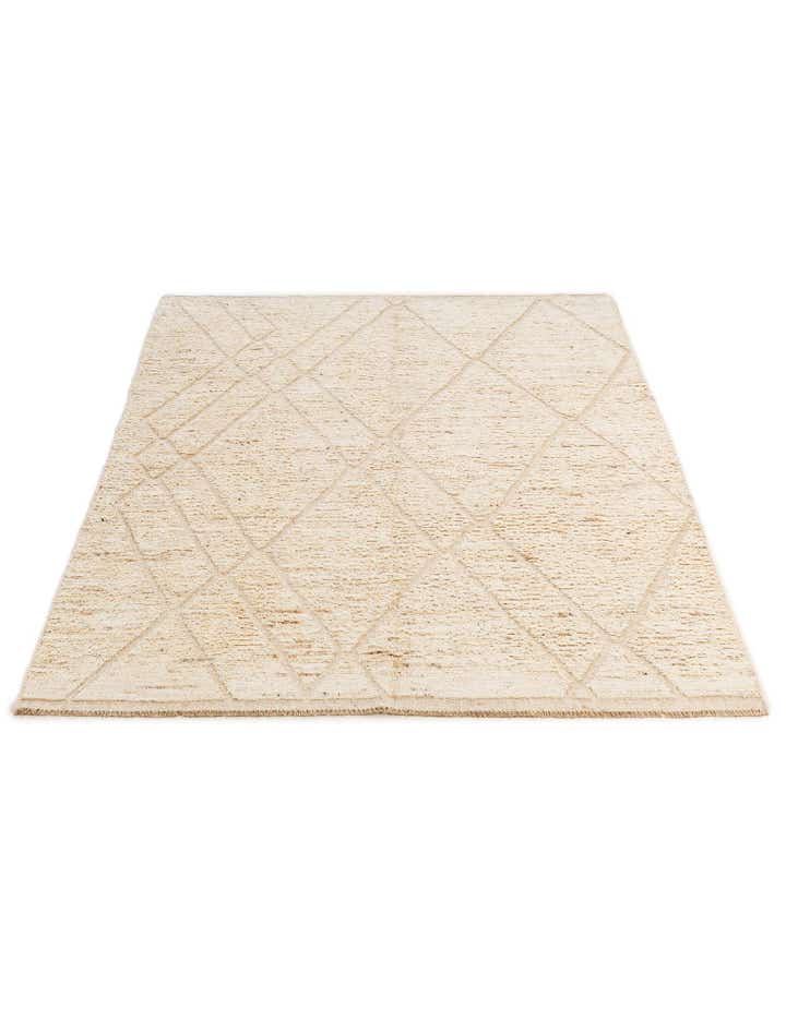 5' 7 x 7' 10 Hand Knotted Moroccan Wool Rug