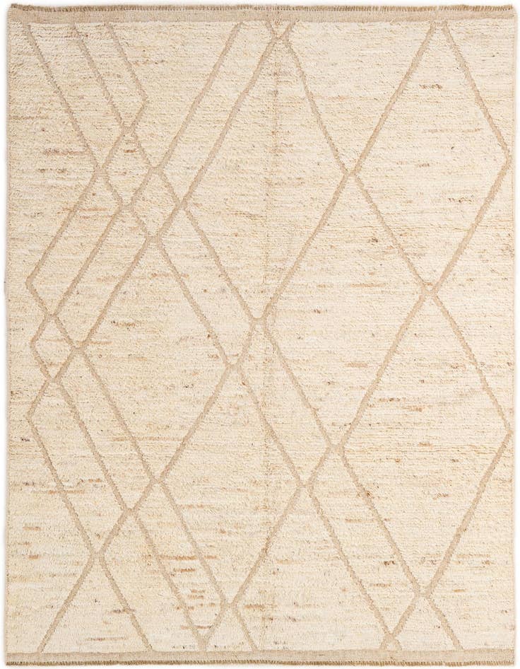Detail image of 5' 7 x 7' 10 Hand Knotted Moroccan Wool Rug