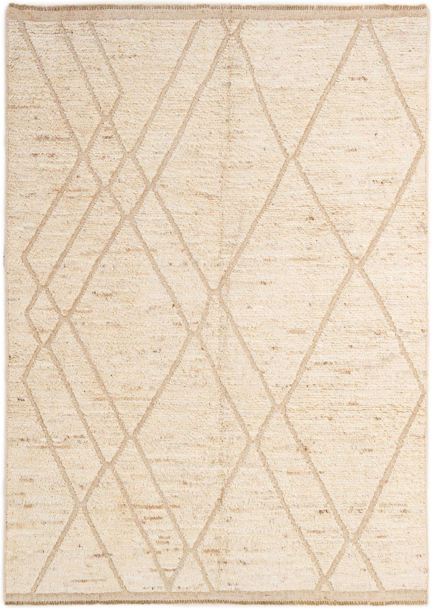 5' 7 x 7' 10 Hand Knotted Moroccan Wool Rug