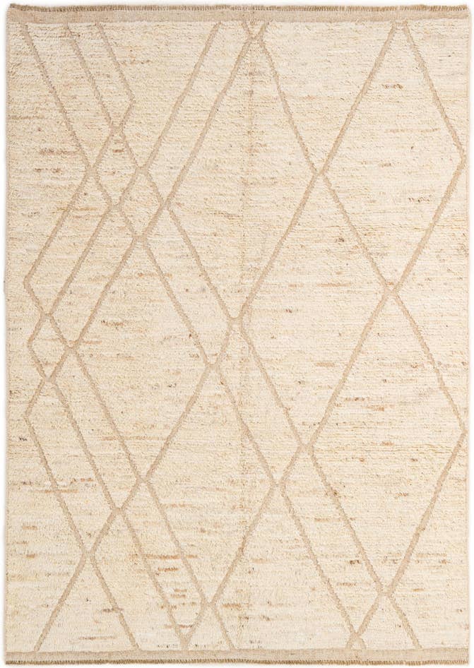 Detail image of 5' 7 x 7' 10 Hand Knotted Moroccan Wool Rug