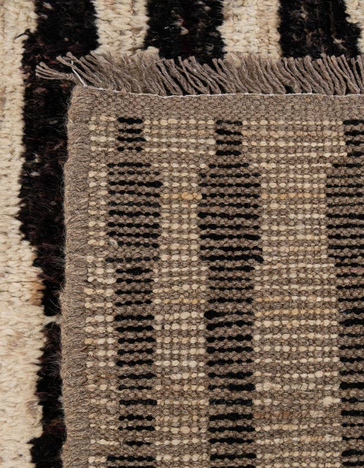 Detail image of 5' 8 x 7' 8  Hand Knotted Moroccan Wool Rug
