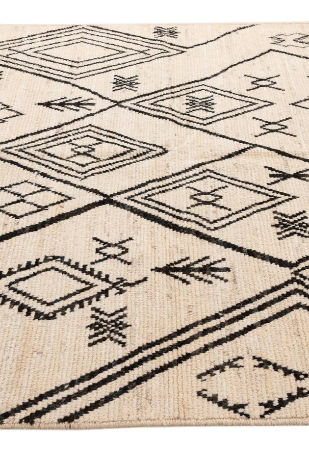 Detail image of 5' 9 x 8' Hand Knotted Moroccan Wool Rug