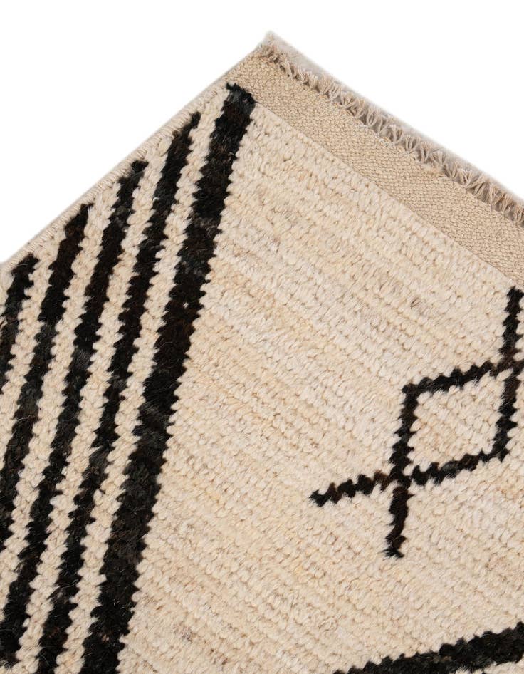 Detail image of 5' 9 x 8'  Hand Knotted Moroccan Wool Rug