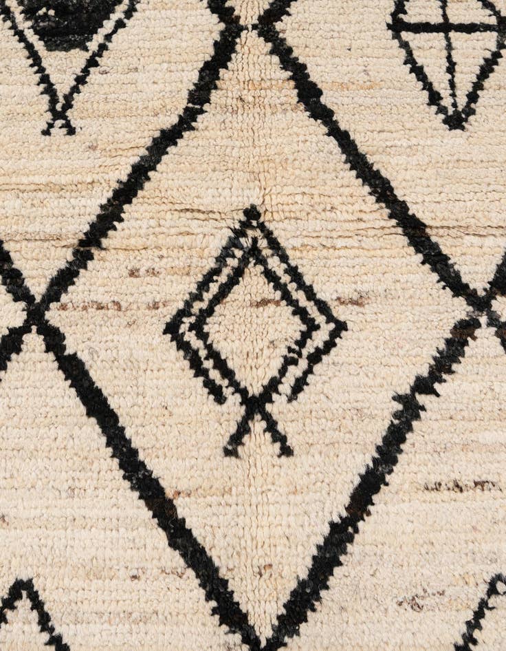 Detail image of 5' 10 x 8' 5  Hand Knotted Moroccan Wool Rug
