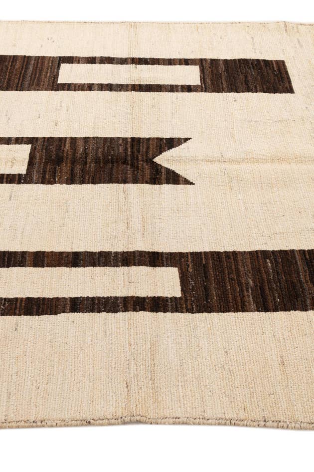 Detail image of 5' 8 x 8' 2 Hand Knotted Moroccan Wool Rug