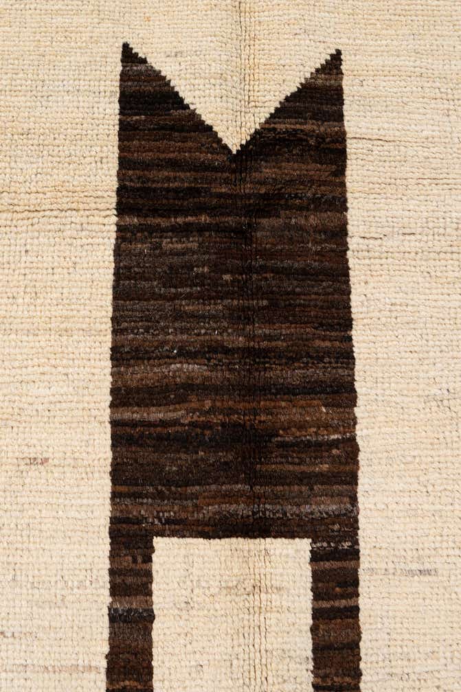 5' 8 x 8' 2 Hand Knotted Moroccan Wool Rug