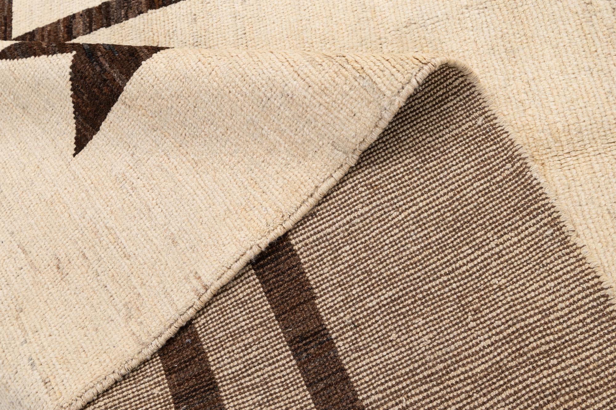 5' 8 x 8' 2 Hand Knotted Moroccan Wool Rug