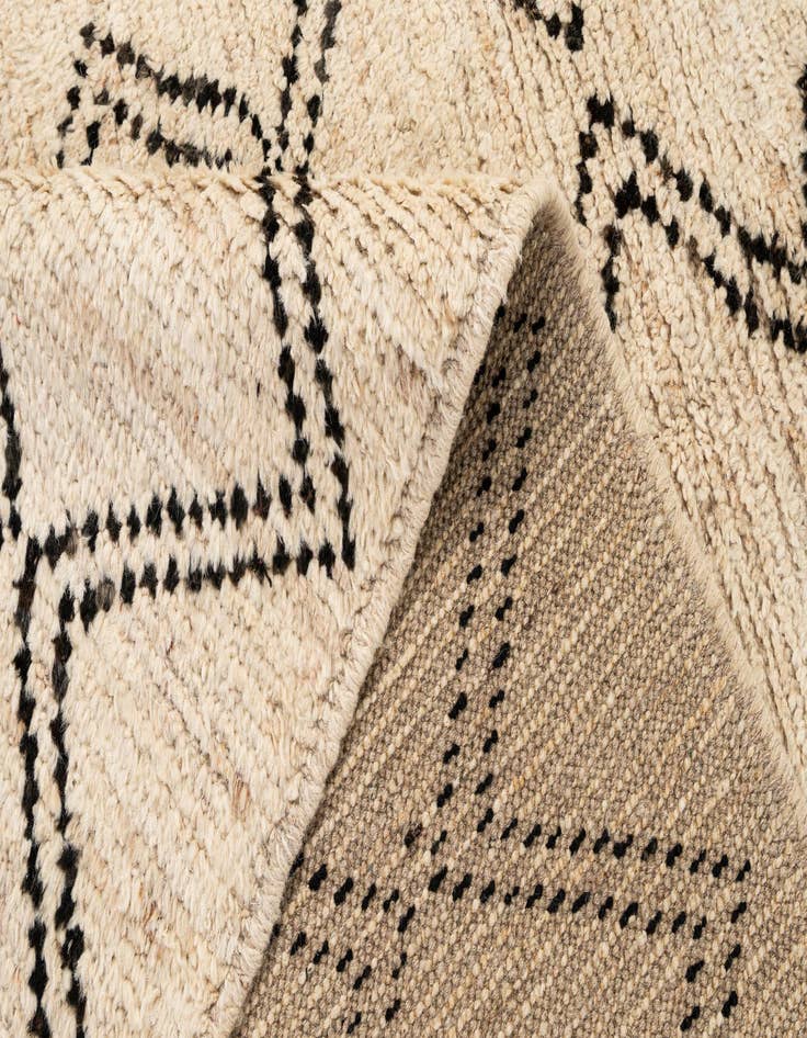 Detail image of 5' 9 x 7' 10  Hand Knotted Moroccan Wool Rug