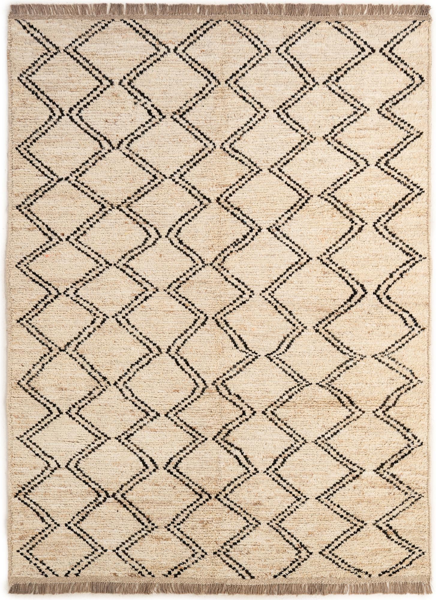 5' 9 x 7' 10 Hand Knotted Moroccan Wool Rug