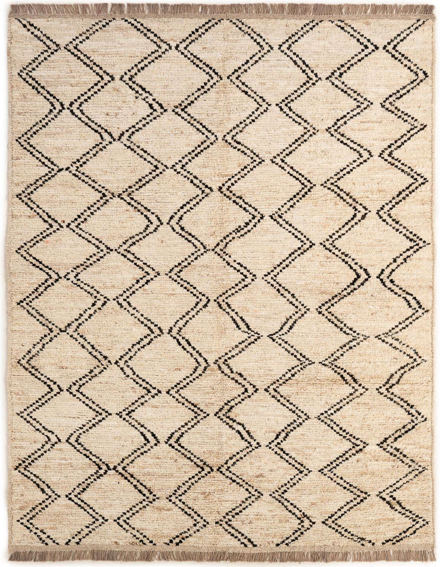 Primary image 5' 9 x 7' 10  Hand Knotted Moroccan Wool Rug