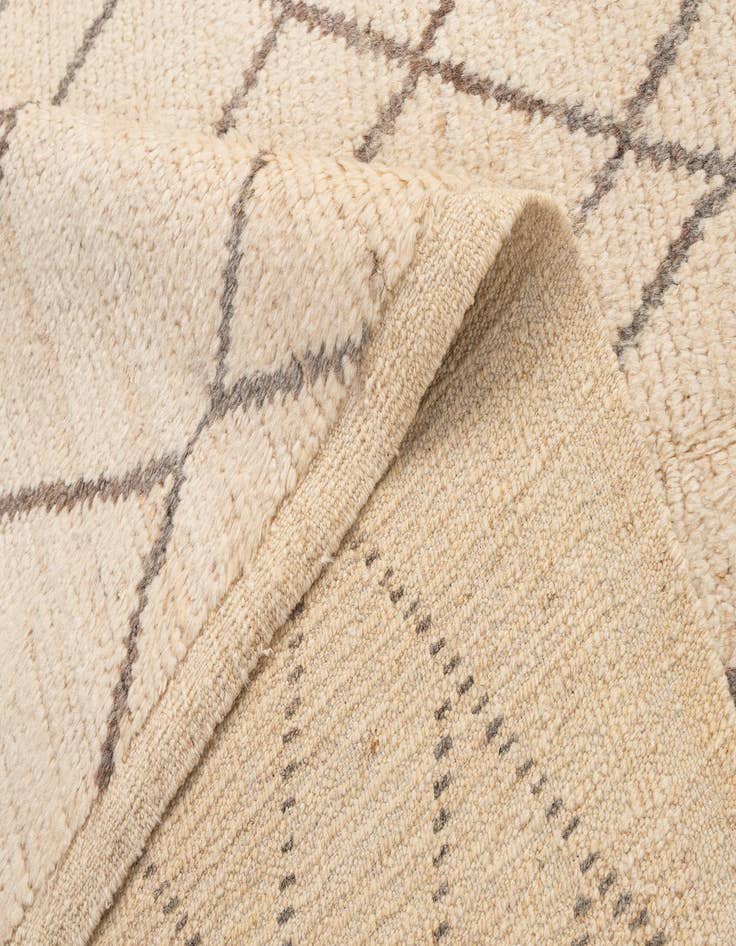 Detail image of 5' 9 x 8' 7  Hand Knotted Moroccan Wool Rug