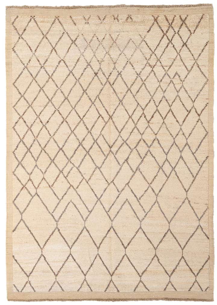 5' 9 x 8' 7 Hand Knotted Moroccan Wool Rug