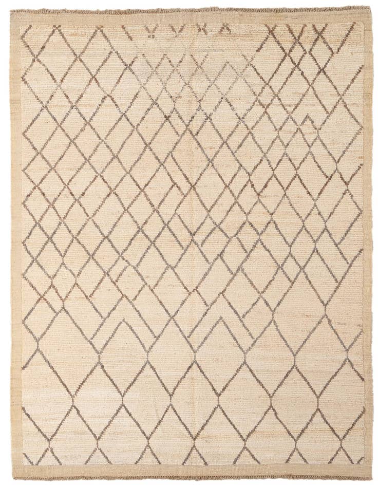 Detail image of 5' 9 x 8' 7 Hand Knotted Moroccan Wool Rug