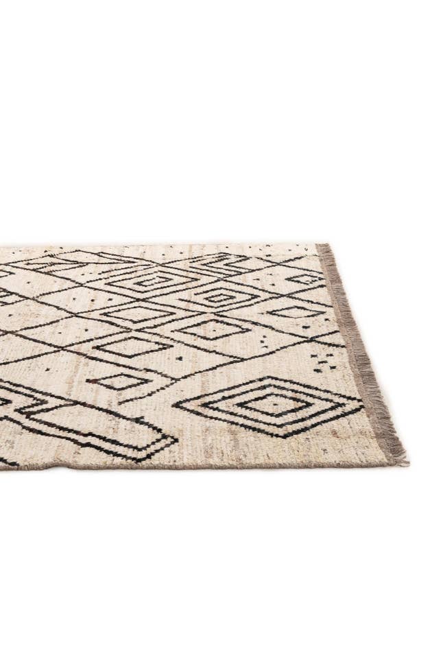 Detail image of 5' 11 x 7' 9 Hand Knotted Moroccan Wool Rug