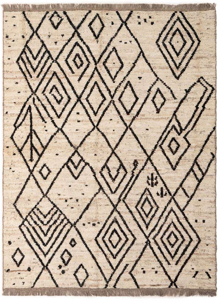5' 11 x 7' 9 Hand Knotted Moroccan Wool Rug