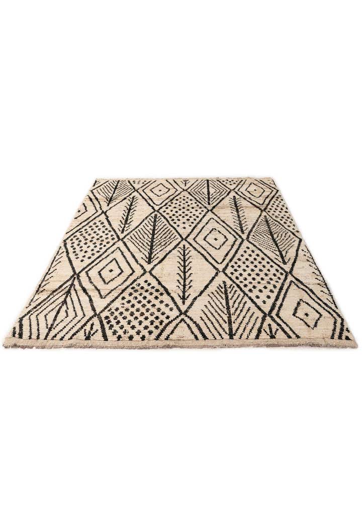 5' 11 x 7' 11 Hand Knotted Moroccan Wool Rug