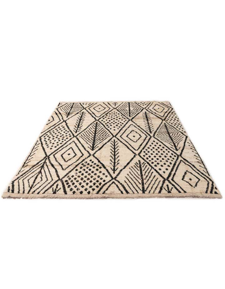5' 11 x 7' 11 Hand Knotted Moroccan Wool Rug