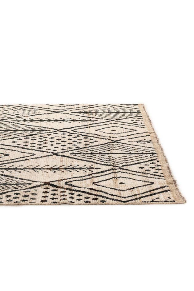 Detail image of 5' 11 x 7' 11 Hand Knotted Moroccan Wool Rug