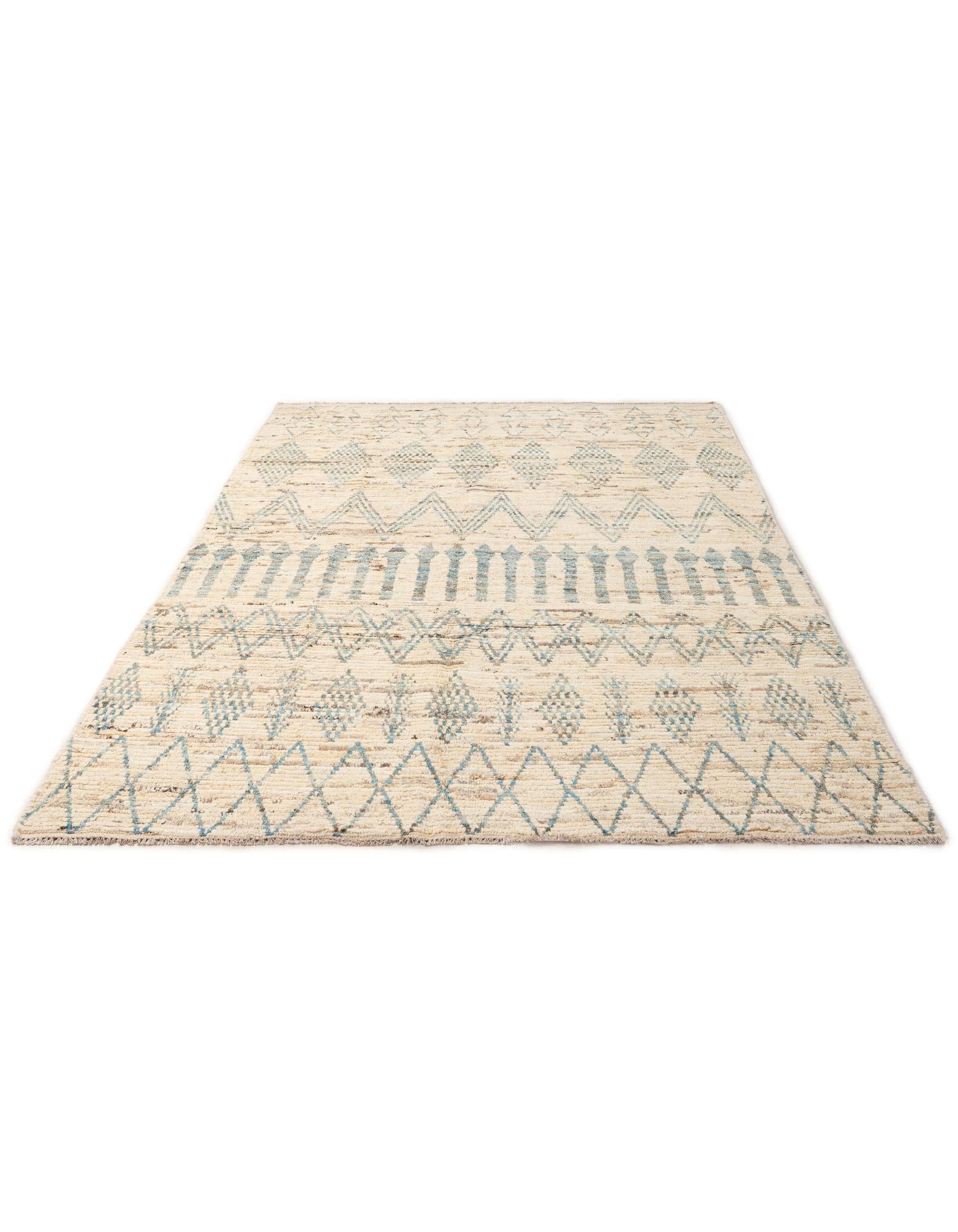 5' 8 x 8' 11 Hand Knotted Moroccan Wool Rug