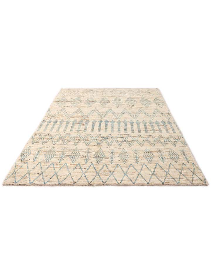 5' 8 x 8' 11 Hand Knotted Moroccan Wool Rug