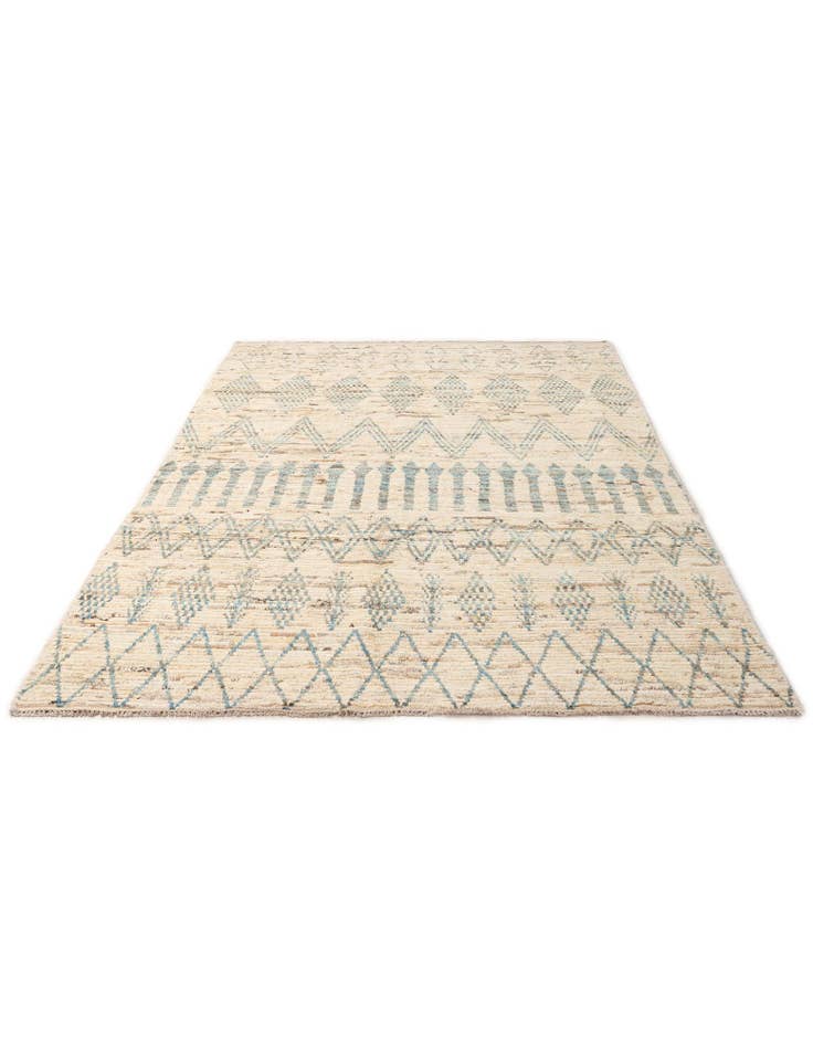 Detail image of 5' 8 x 8' 11 Hand Knotted Moroccan Wool Rug