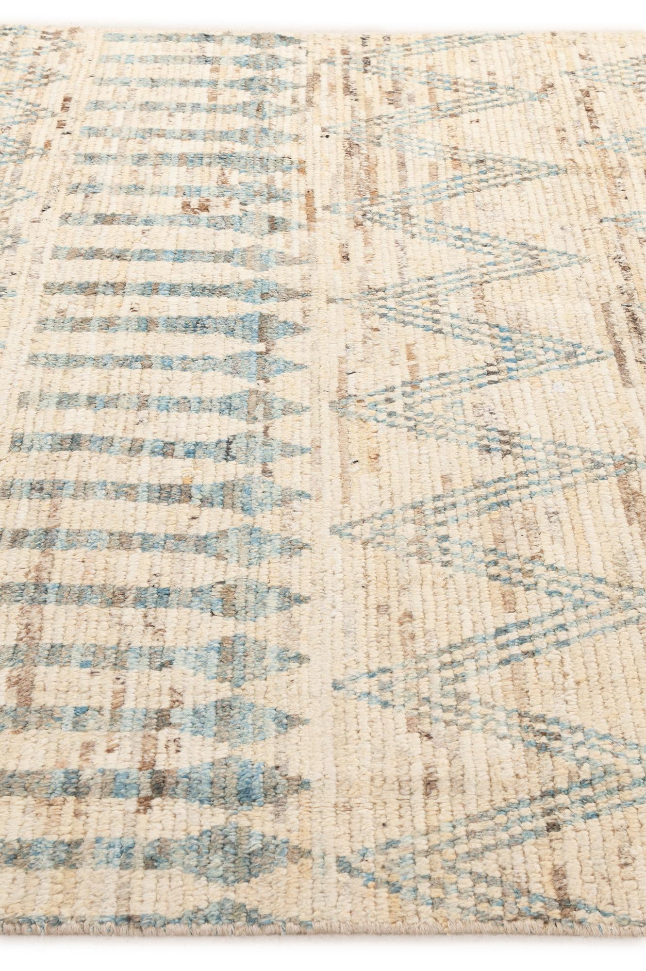 5' 8 x 8' 11 Hand Knotted Moroccan Wool Rug