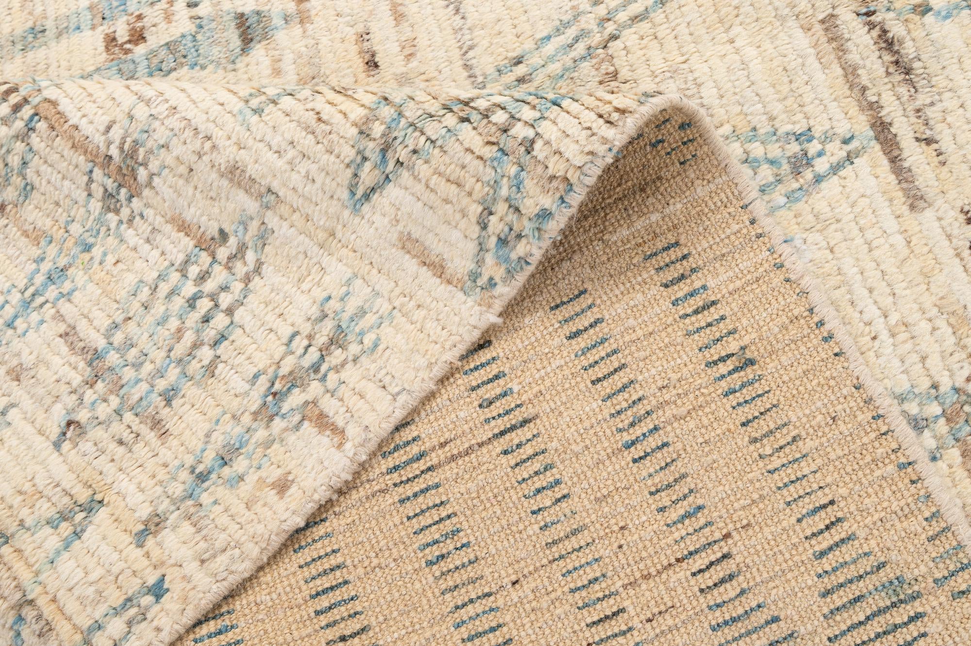 5' 8 x 8' 11 Hand Knotted Moroccan Wool Rug