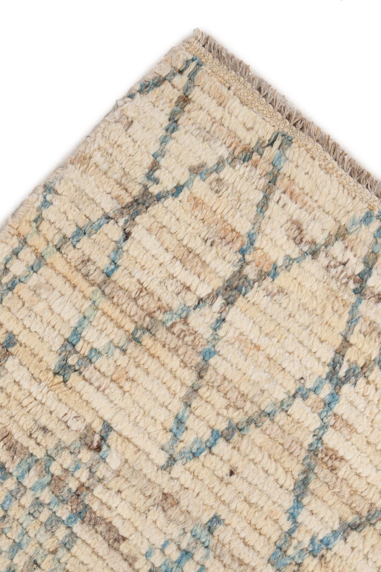 5' 8 x 8' 11 Hand Knotted Moroccan Wool Rug