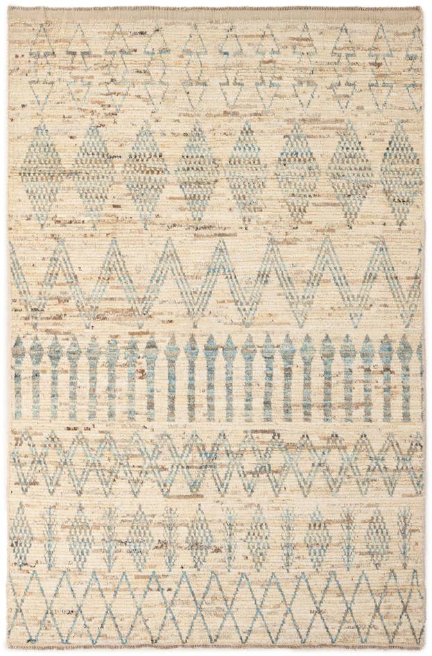 Detail image of 5' 8 x 8' 11 Hand Knotted Moroccan Wool Rug