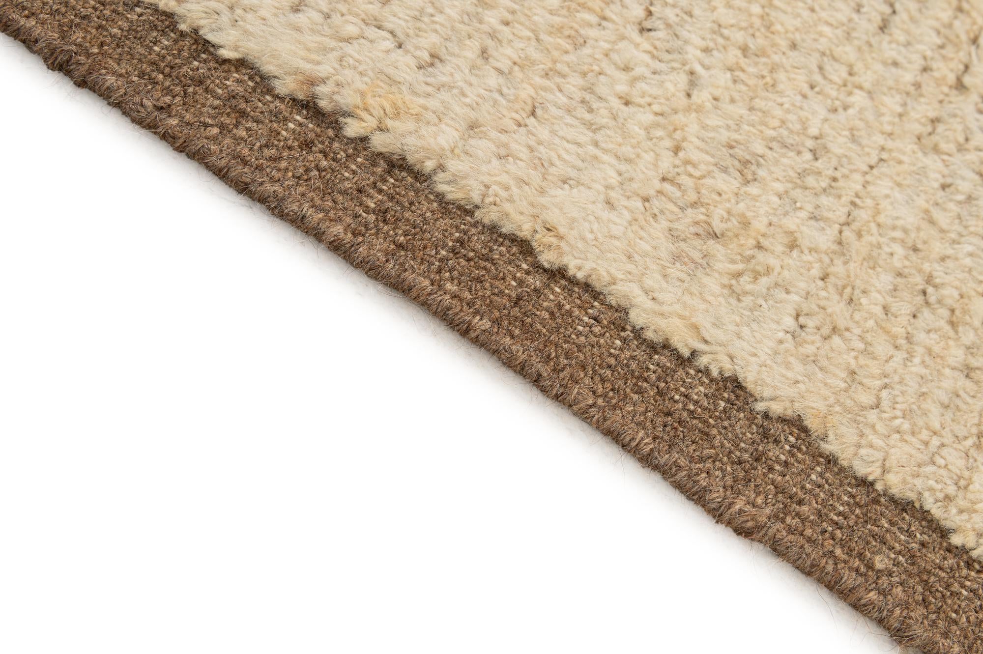 6' 4 x 9' 7 Hand Knotted Moroccan Wool Rug
