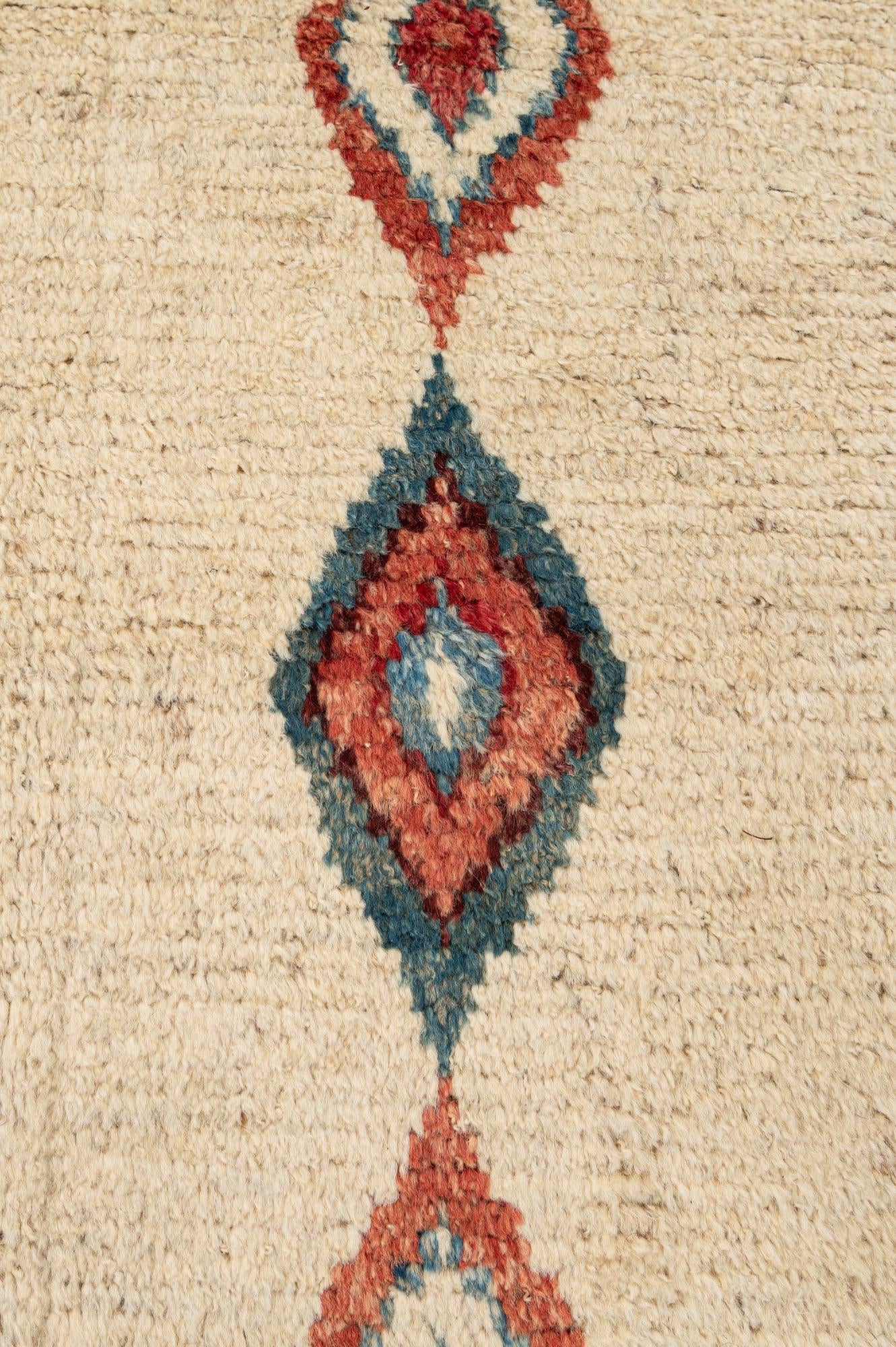 6' 4 x 9' 7 Hand Knotted Moroccan Wool Rug
