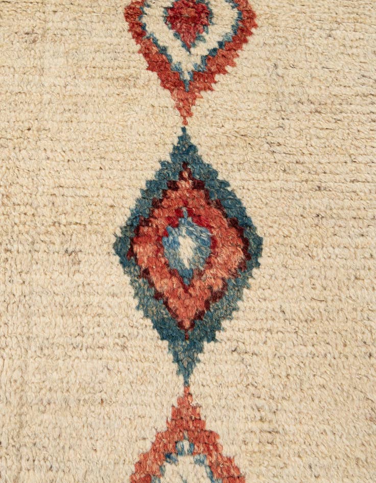 Detail image of 6' 4 x 9' 7  Hand Knotted Moroccan Wool Rug