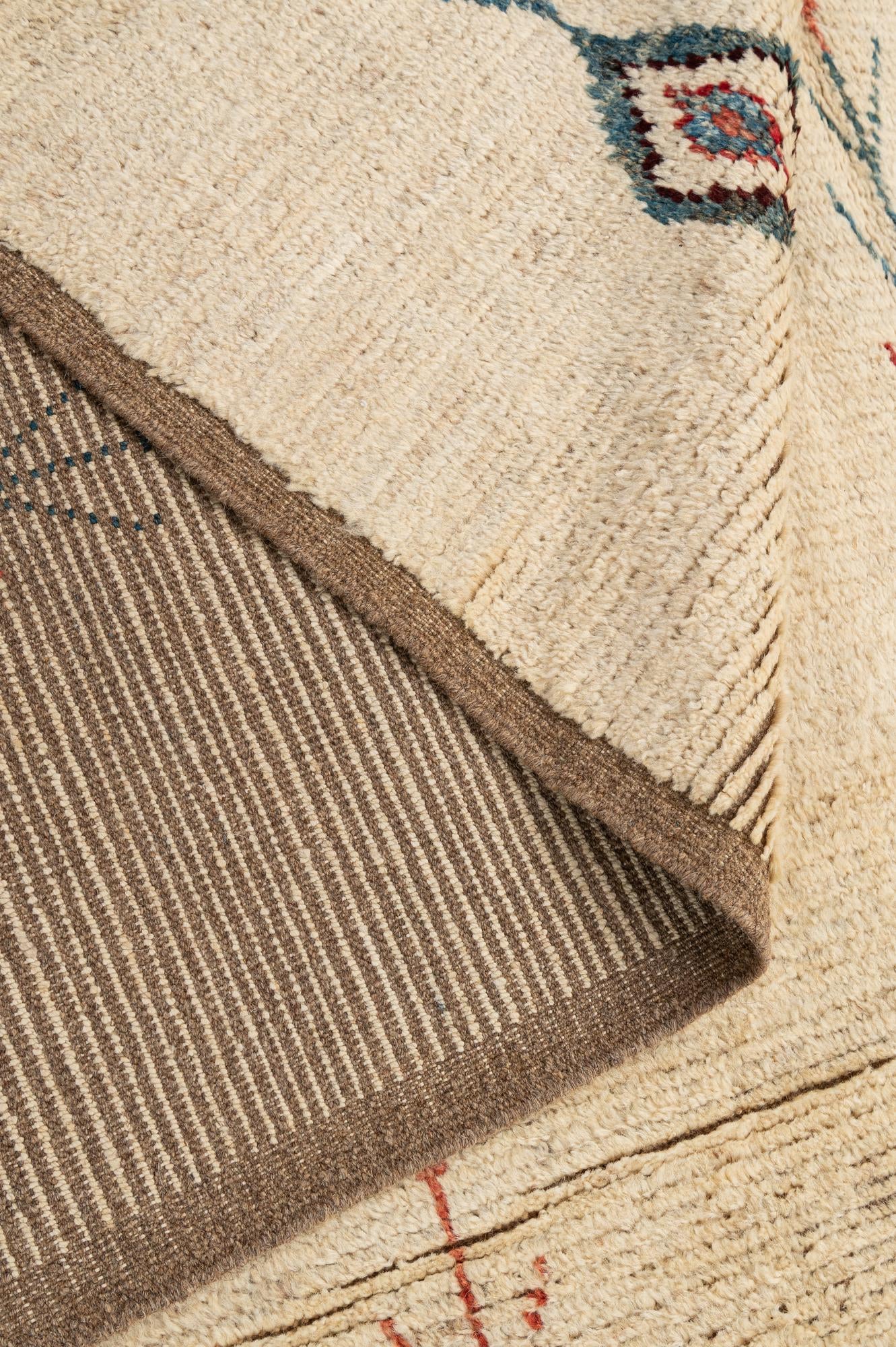 6' 4 x 9' 7 Hand Knotted Moroccan Wool Rug
