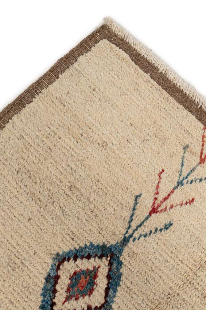 6' 4 x 9' 7 Hand Knotted Moroccan Wool Rug