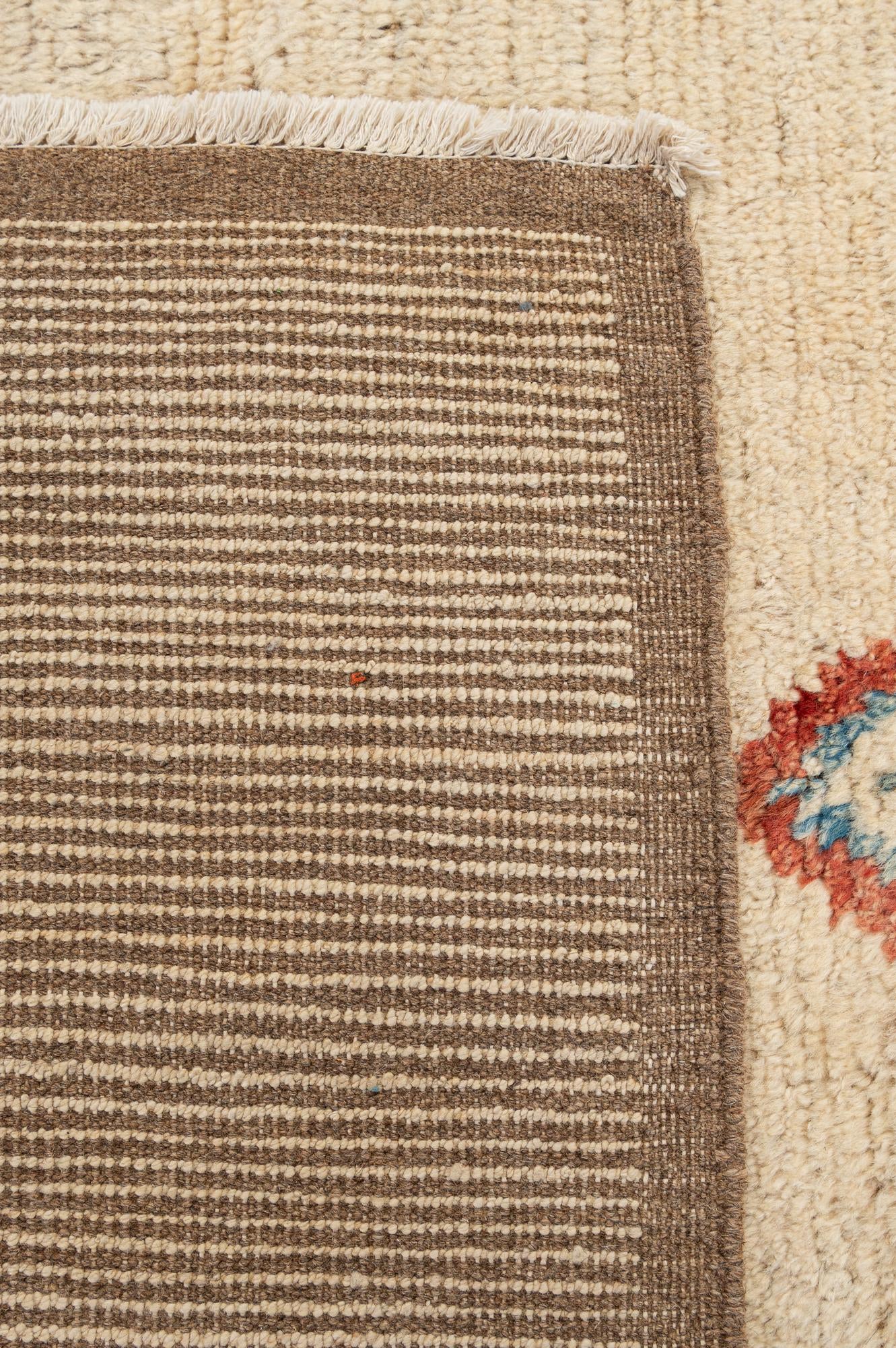 6' 4 x 9' 7 Hand Knotted Moroccan Wool Rug