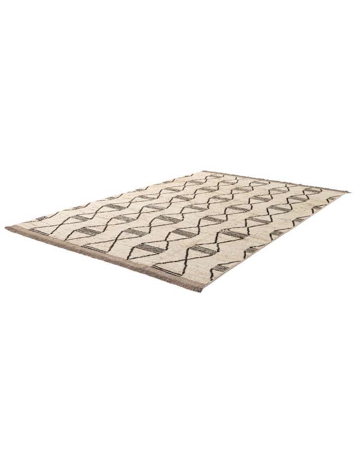 6' 8 x 9' 10 Hand Knotted Moroccan Wool Rug