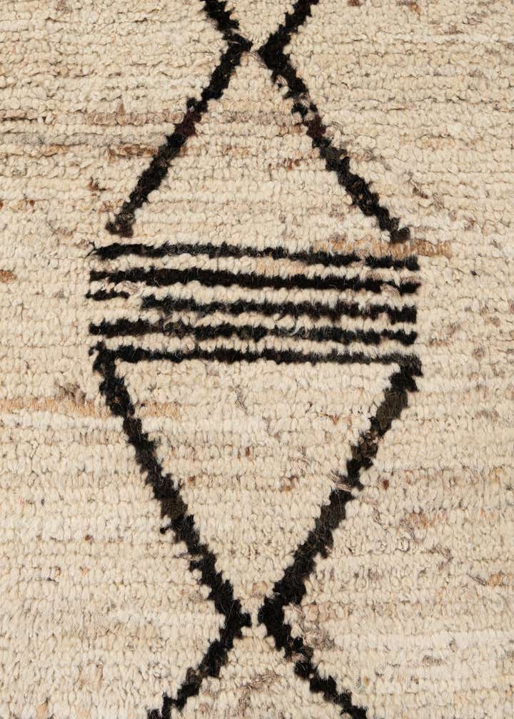 6' 8 x 9' 10 Hand Knotted Moroccan Wool Rug