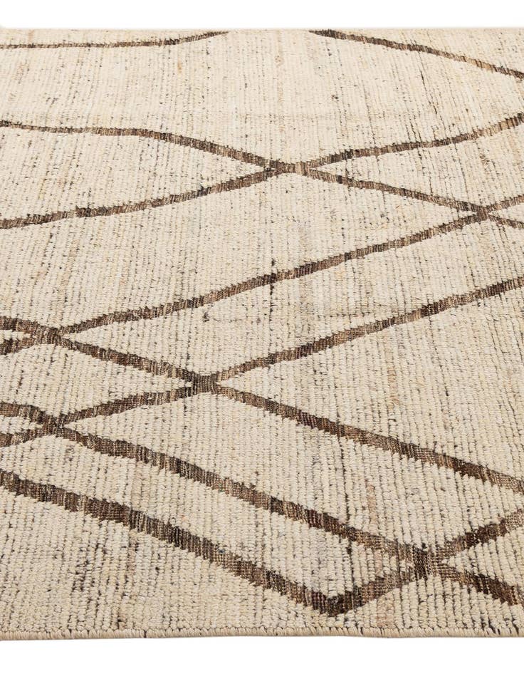 Detail image of 6' 9 x 9' 9 Hand Knotted Moroccan Wool Rug