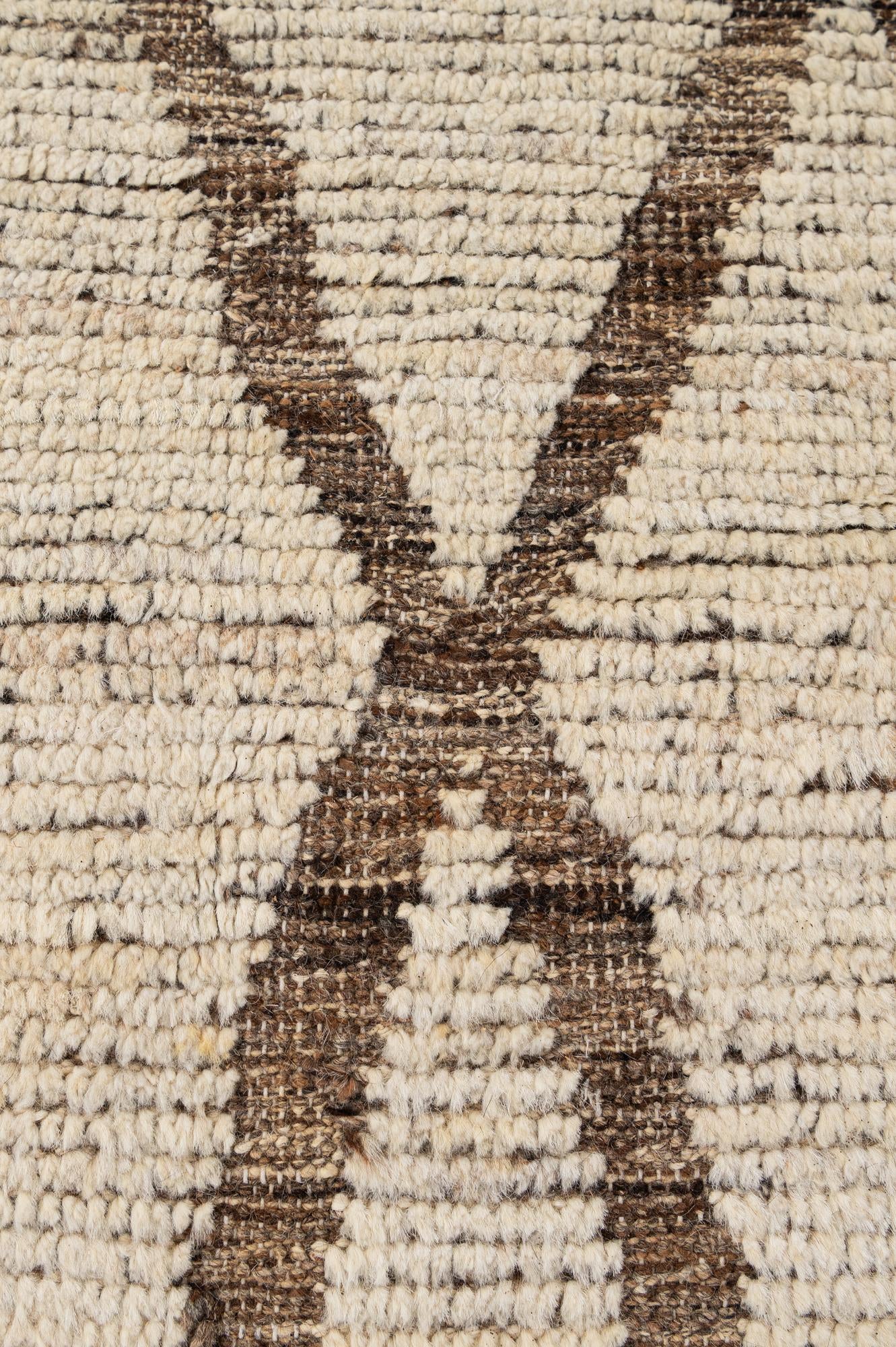 6' 9 x 9' 9 Hand Knotted Moroccan Wool Rug