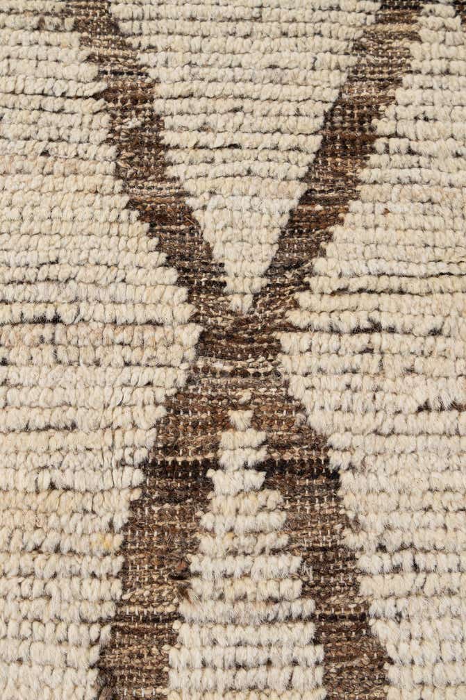 6' 9 x 9' 9 Hand Knotted Moroccan Wool Rug