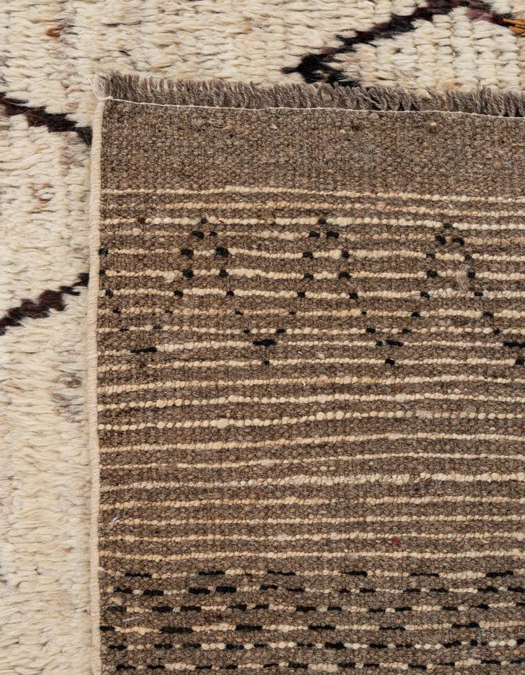 Detail image of 8' 1 x 9' 9  Hand Knotted Moroccan Wool Rug
